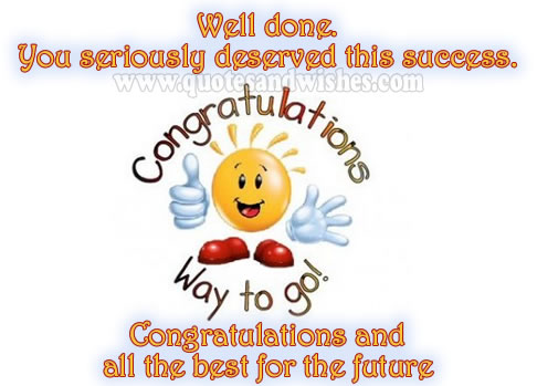 Congratulations On Job Promotion Well Done Congratulation Wishes Cards
