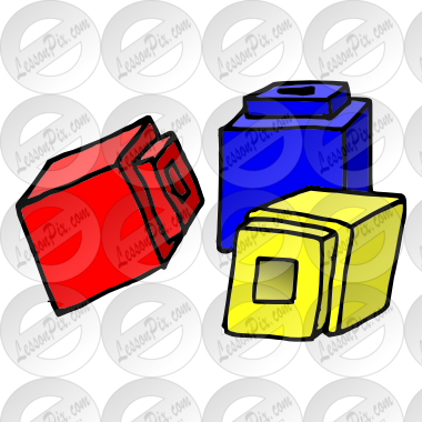 Unifix Cubes Clipart 52486 Zw
