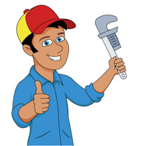 Construction Worker Holding E - Construction Worker Clip Art