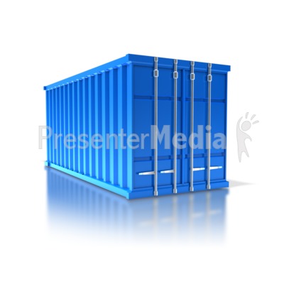 Cargo Container PowerPoint Clip Art