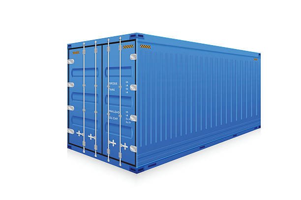 Cargo container vector art illustration