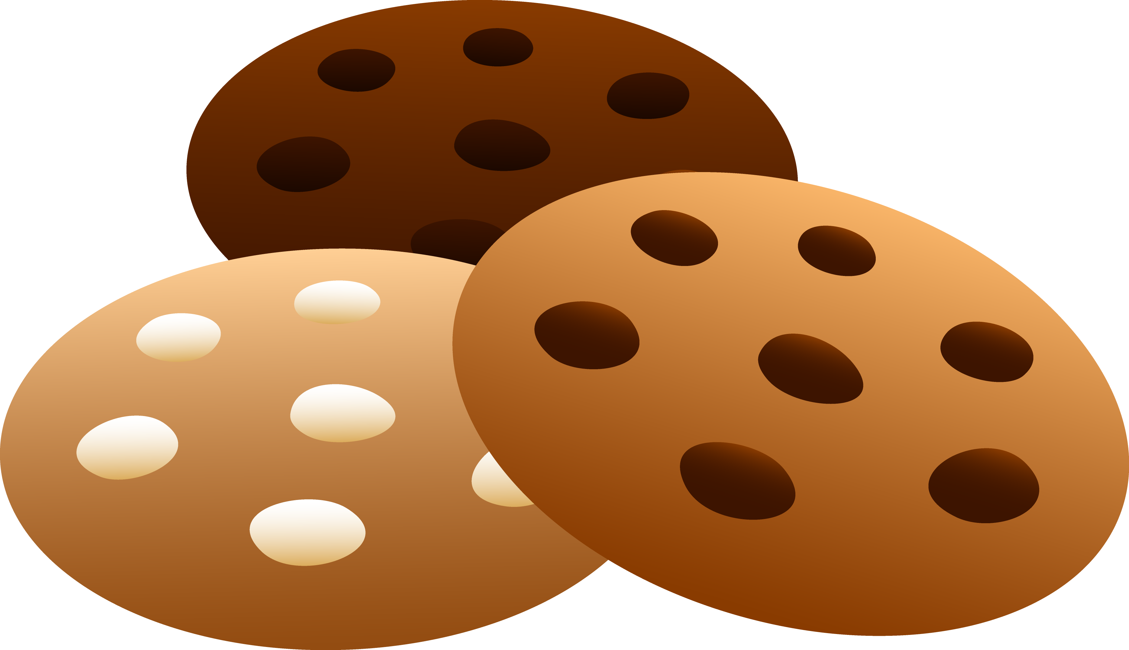 Cartoon Chocolate Chip Cookie