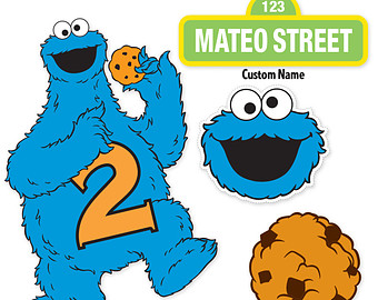 Cookie Monster Clip Art. Custom Printable Sesame Street .