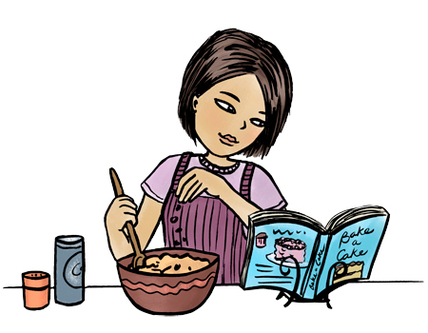 kids cooking clipart