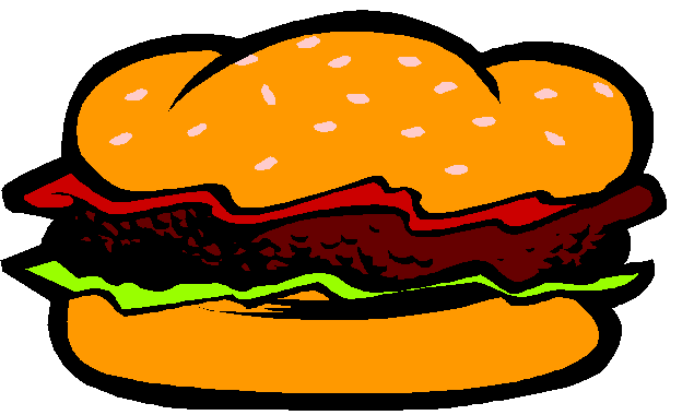 Cookout bbq hamburger clipart