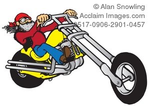 Cool Biker Clipart Illustration