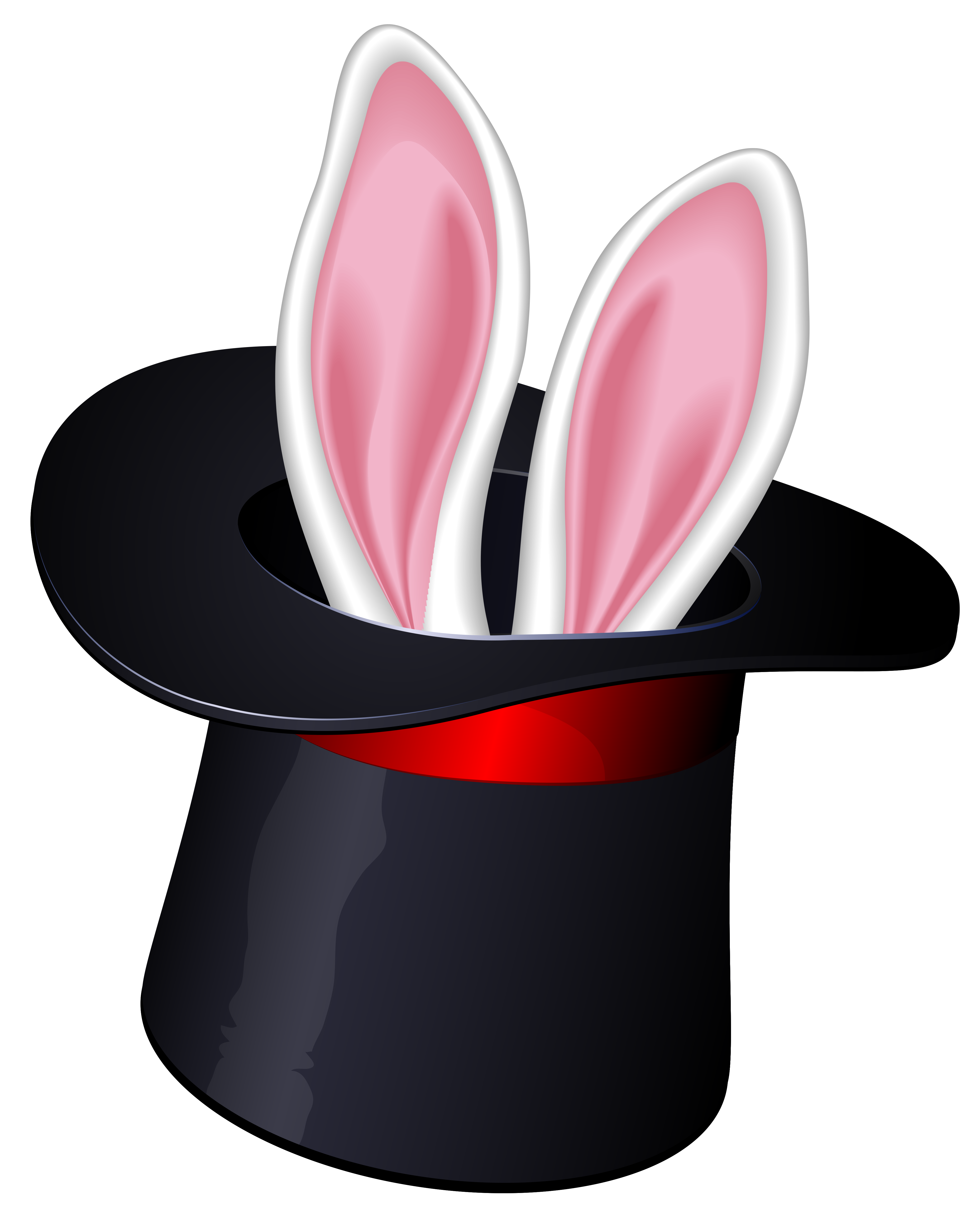 Cool Bunny Magic Hat Clipart - Magic Hat Clipart