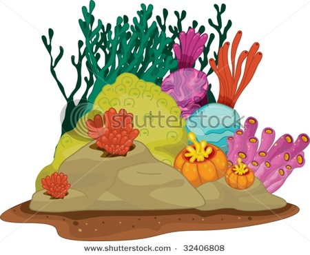 Coral reef animals and . - Coral Reef Clipart