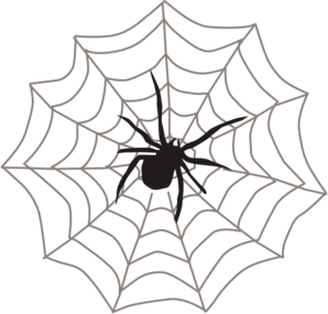 Corner spider web clipart free .