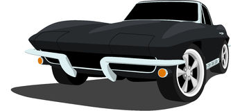1960u0027s American Corvette. An illustration of a 1960u0027s American Corvette  sports car Royalty Free Stock