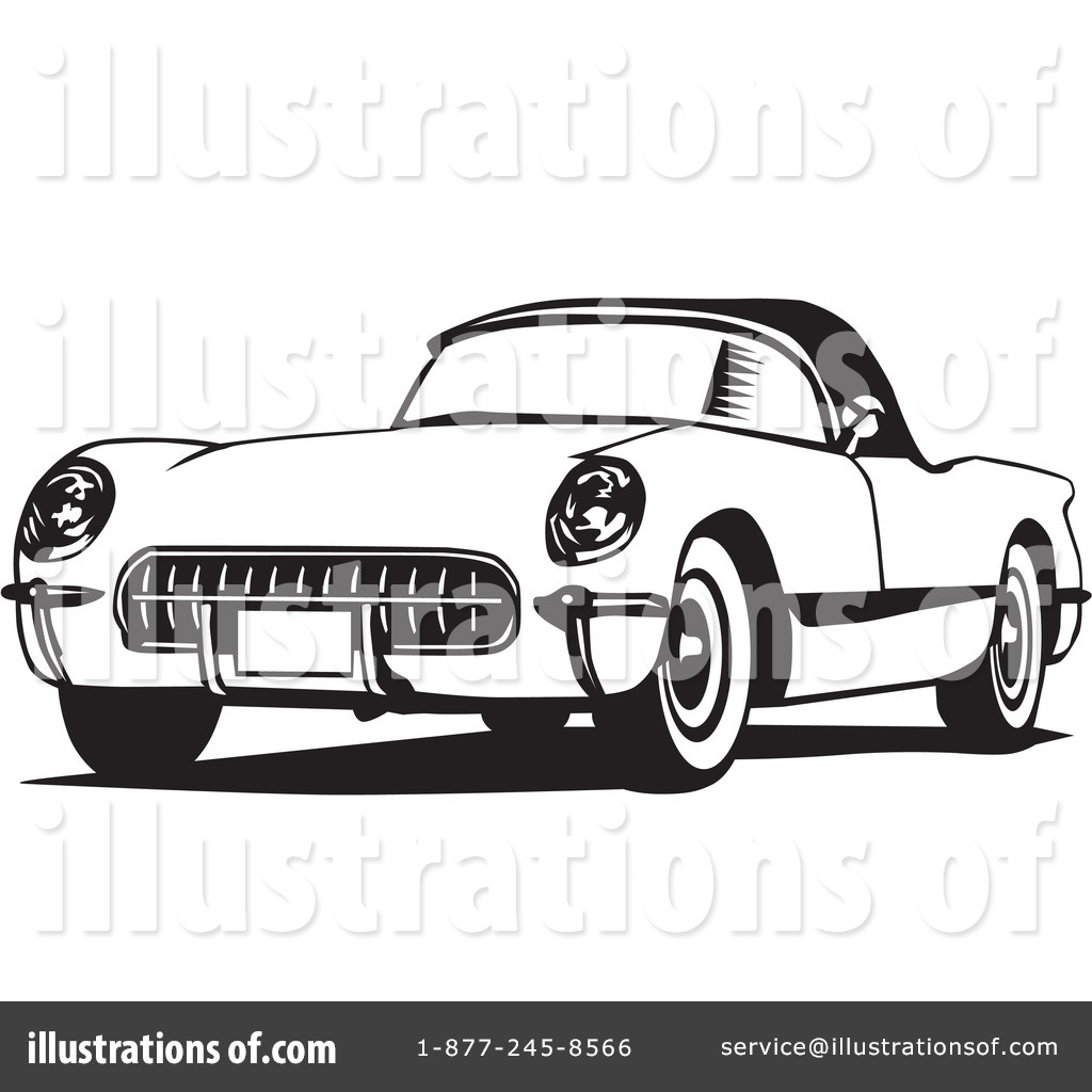 Royalty-Free (RF) Corvette Clipart Illustration #26476 by David Rey