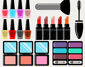 Cosmetics - Colorful Makeup Clipart