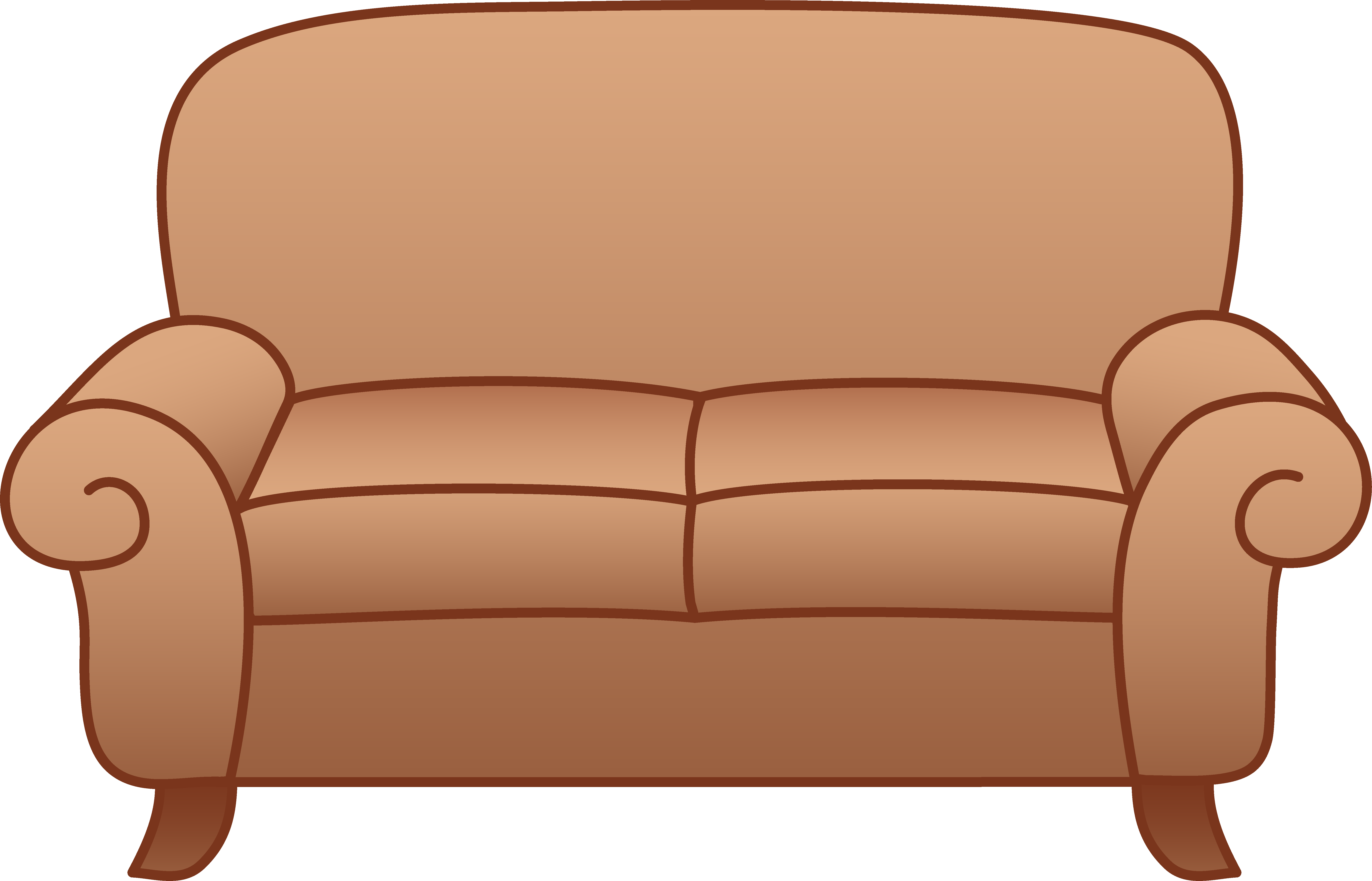 Free Red Sofa Clip Art