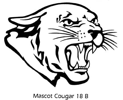 Clipart Tough Cougar Mascot H