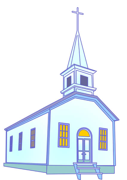Country Church Building Free  - Church Building Clipart