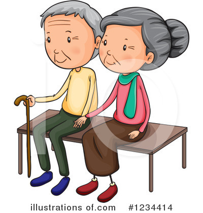 Royalty-Free (RF) Old Couple Clipart Illustration by Graphics RF - Stock  Sample