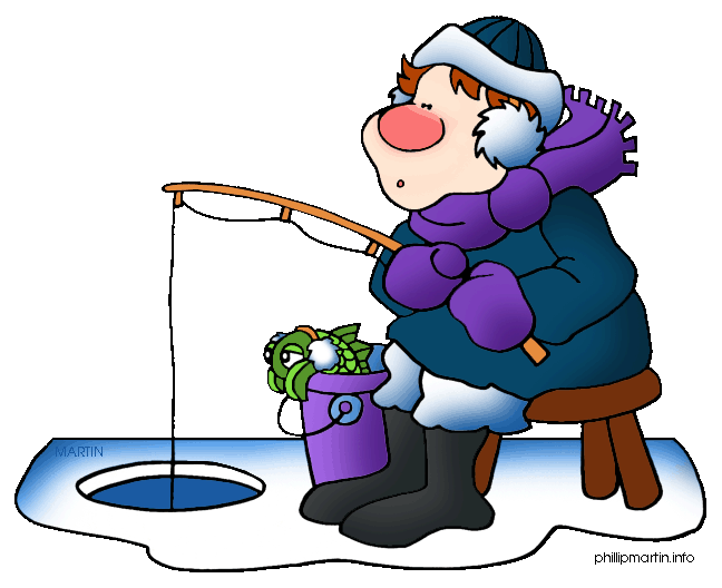 ... Ice Fishing - Illustratio