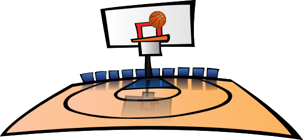 Basketball Court Clipart .