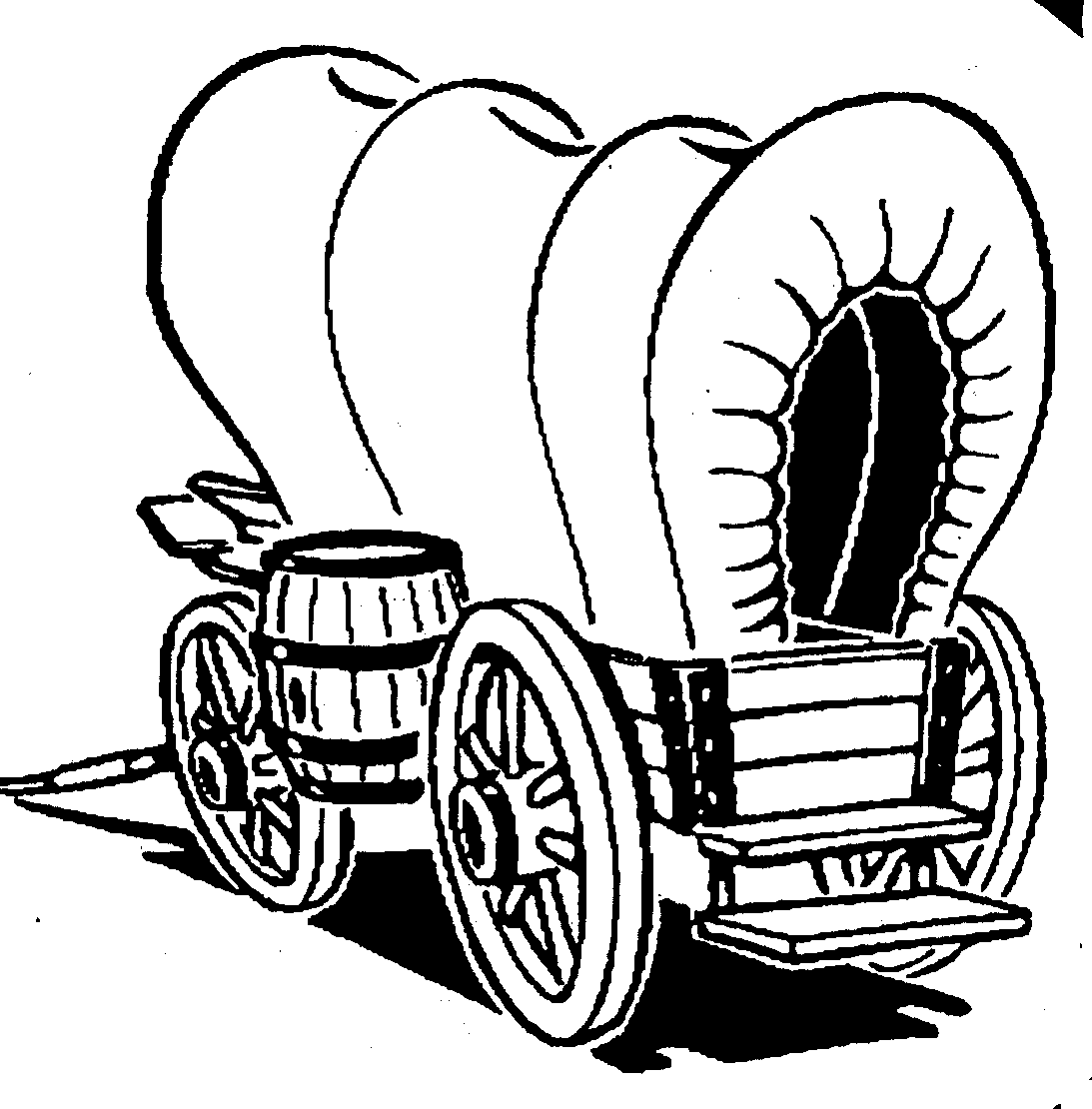 Covered Wagon Clip Art Clipar - Covered Wagon Clip Art