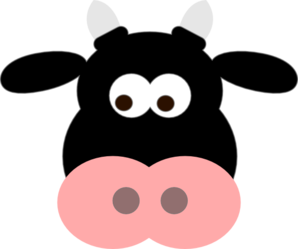 cow head clipart black and wh - Cow Head Clip Art