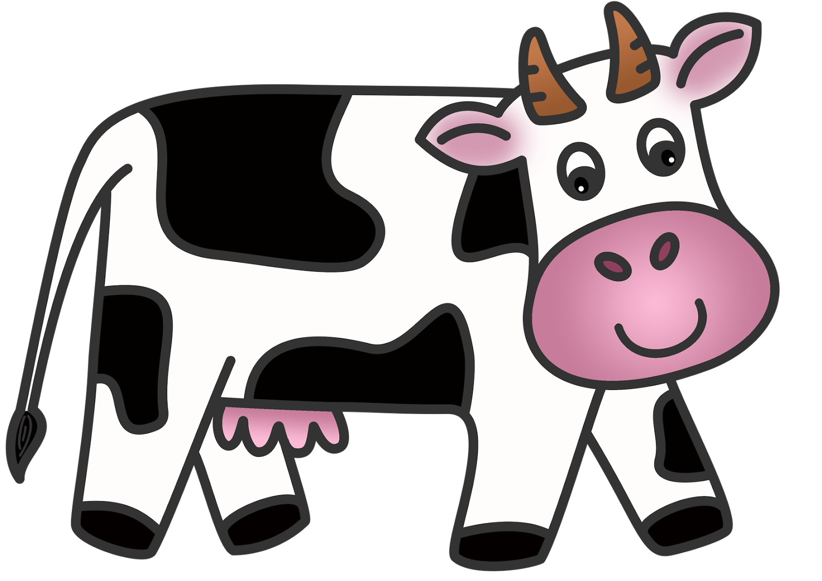 Cow Clip Art Animated Cow .