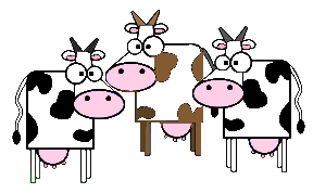Cow clip art free holding a s