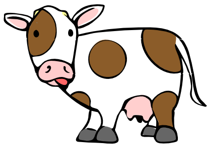 Cow with Brown Spots