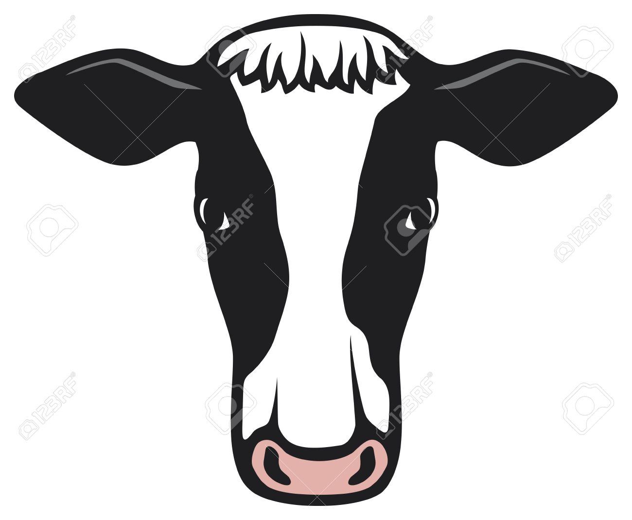 cow face clipart