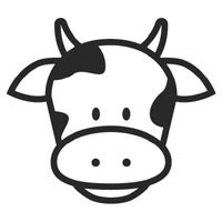cow head facing left on a bro