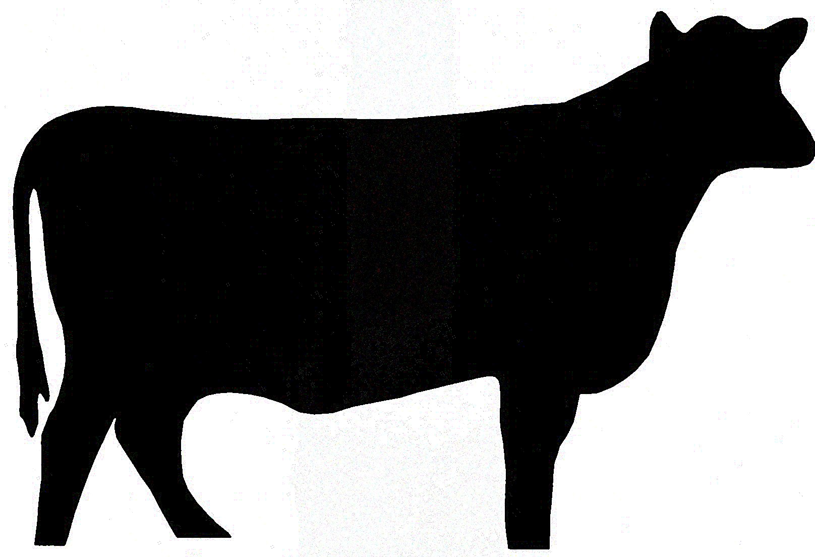 4-h Steer Silhouette Clipart