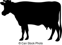 ... Cow silhouette - a silhou - Cow Silhouette Clip Art