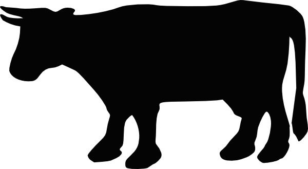 Cow Silhouette clip art - Cow Silhouette Clip Art