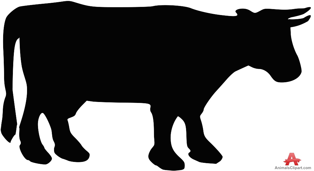 Cow Silhouette Clipart - Cow Silhouette Clip Art