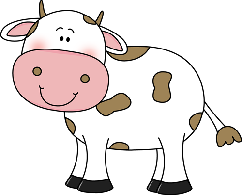 Cow Eating Grass Clipart Size
