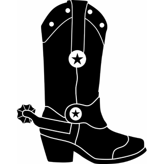 cowboy boots clipart black an - Cowboy Boot Clipart