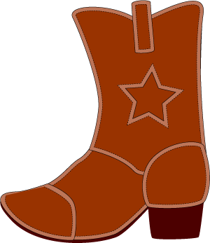Cowboy Boot Clip Art - Clipart Cowboy Boots