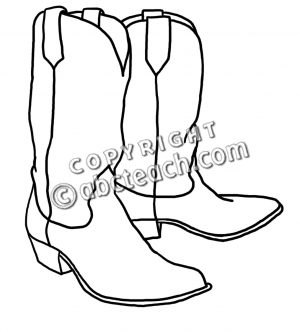 Cowboy Boots Clipart Black And White Images Pictures Becuo