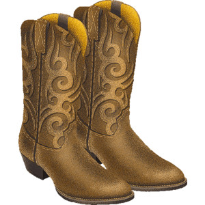 Cowboy boots clipart