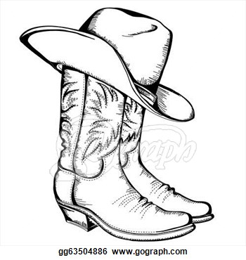 Free Cowboy boot outline | Cl