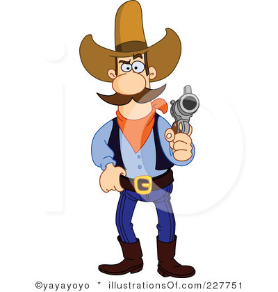 Cowboy cowgirl clipart 1