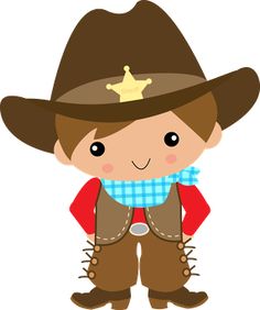 Cowboy cute western clipart f