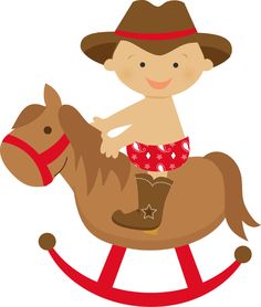Baby Cowgirl Clipart #1