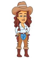 cowboy galloping on horse clipart. Size: 43 Kb
