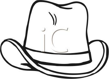 Cowboy Hat Clipart Black And White Clipart Panda Free Clipart