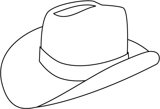 Cowboy Hat Clipart Black And White Clipart Panda Free Clipart