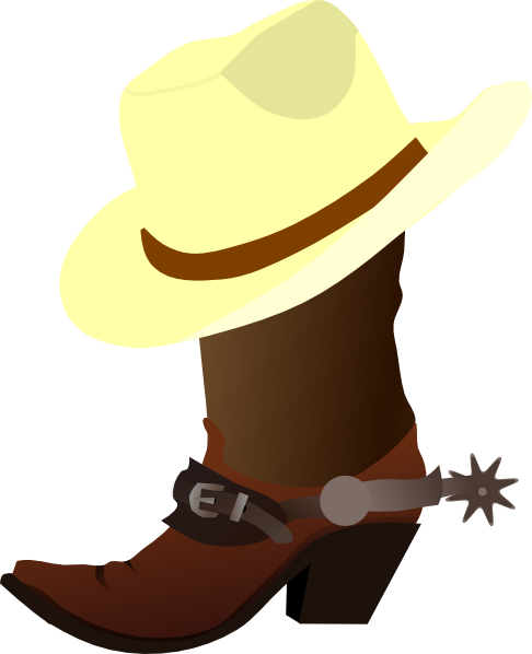Cowboy Hat Clipart Black And  - Clipart Cowboy