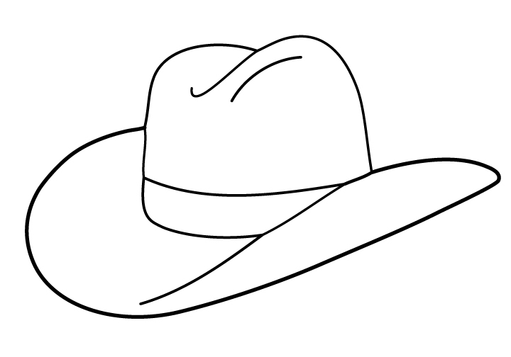 cowboy hat Stock Illustration