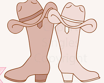 Cowboy Boots Border Clip Art 