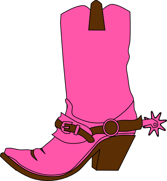 Cowgirl Hat And Boot Clip Art - Cowboy Boot Clip Art