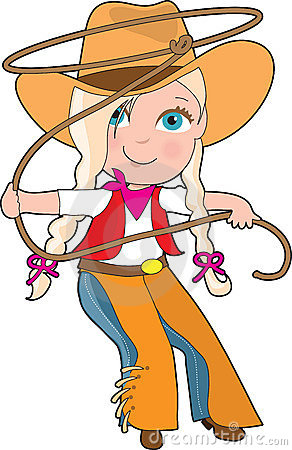 Cowgirl horses and clip art o
